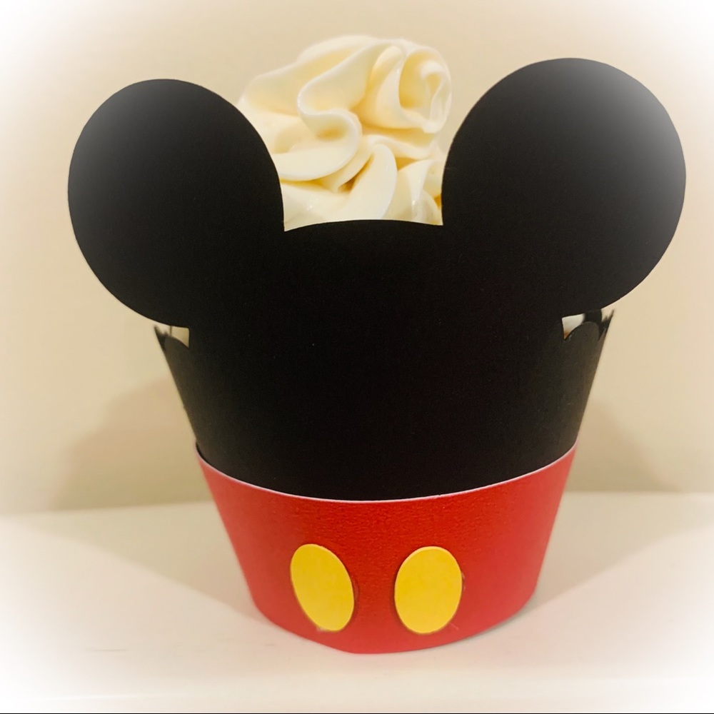 Custom Disney Mickey Mouse 12 Cupcake Wrappers